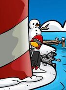 A Secret Agent, formerly found on the main page of Club Penguin.com