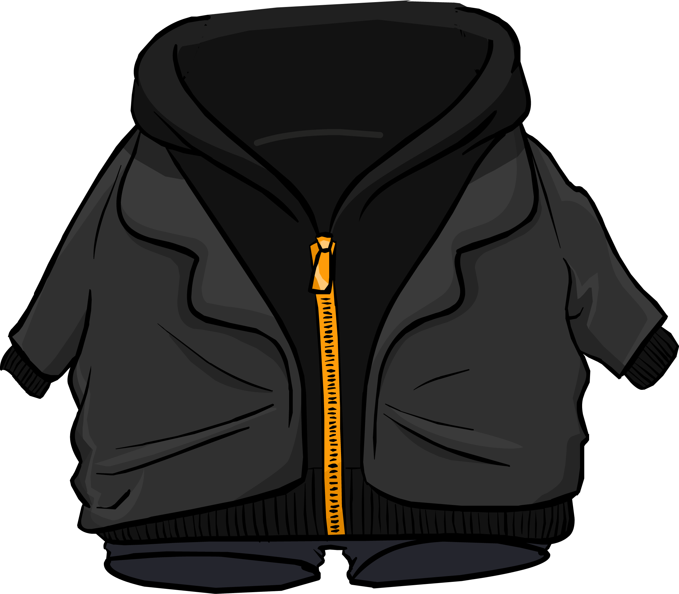 Black hoodie club penguin deals