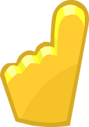 Penguin Cup 2014 Emoticons Yellow Foam Finger