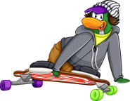 As seen in the February 2013 Penguin Style catalog, along with The Free Ride, Laid Back Gray Hoodie, and Red Longboard