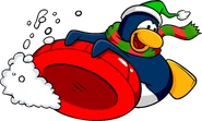 As seen in issue 183 of the Club Penguin Times, along with the Elf Hat
