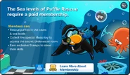 When a non-member tried to play the Underwater levels in Puffle Rescue