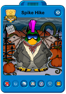 Spike Hike's Player Card (Halloween Party 2012)