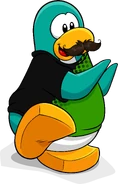 As seen in issue 256 of the Club Penguin Times, along with the Curly Mustache