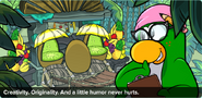 Aunt Arctic in issue #355 of the Club Penguin Times