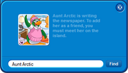 The new pop-up from when someone tries to friend Aunt Arctic via the Friend List