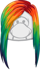 Cabello Largo Multicolor icono