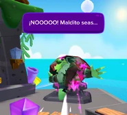 Quedando atrapado de nuevo en la gema.