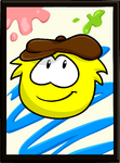 Yellow Puffle Poster