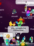 Gary3000 en el espacio peleando con meteoritos