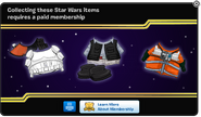 The Membership popup when a Non-Member tries to obtain a free item