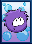 Purple Puffle Poster