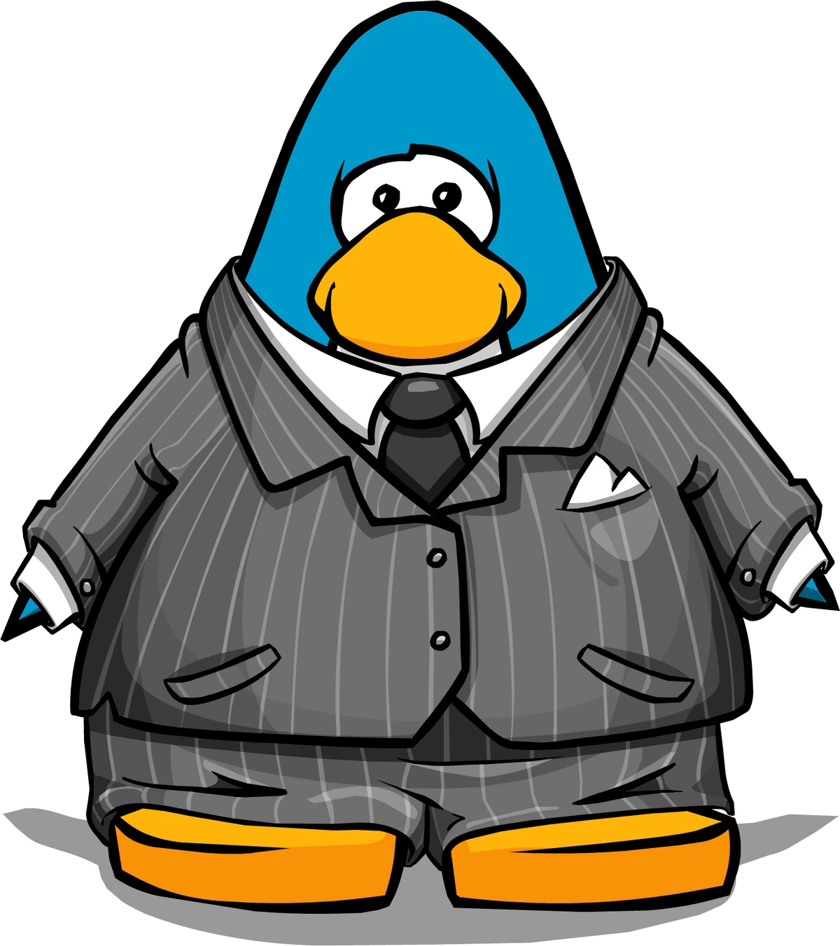 Gray Pinstripe Suit Club Penguin Wiki Fandom
