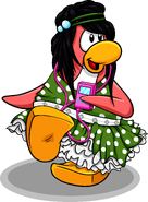 As seen in the February 2011 Penguin Style catalog, along with the Green Polka-Dot Dress and Pink MP3000