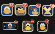 Staff exclusive app update pins. These pins were given to Club Penguin Staff to celebrate big updates for the Club Penguin app.