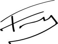 Franky's signature (2011 onward)
