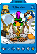 Spike Hike's Playercard for the Prehistoric Party 2014