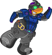 As seen in the EPF Handbook, along with the Dark Vision Goggles, Blue Power Cell, and Canister Camouflage