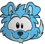 The Blue Border Collie as featured in Club Penguin's digital short