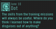 Dot's EPF Phone message from June 18, 2015 (referencing the return of the PSA Missions)