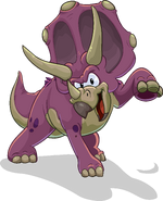 The Triceratops's main pose