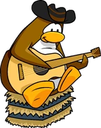 CPT 145 country guitarist.png (365 KB) As seen in issue 145 of the Club Penguin Times, along with the Black Cowboy Hat