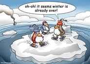 The original cartoon by Peter Welleman featuring the iceberg