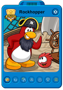 Rockhopper's old player card with Yarr (2011-2012)