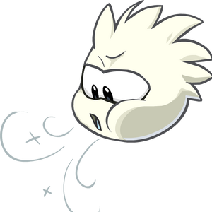 white puffle plush