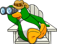 As seen in issue 242 of the Club Penguin Times, along with the Binoculars