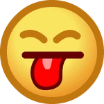 Poking Out Tongue Face