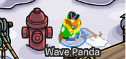 A melted Snowman Puffle