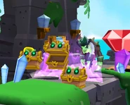 Shellbeard invocando cofres malditos.