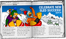 Club Penguin Sledding App now available for IOS and New Frozen Catalog - Club  Penguin News 4U