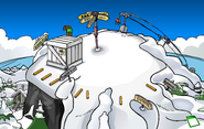 Puffle Party 2012 construction Ski Hill
