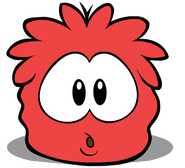 Another hungry Red Puffle.