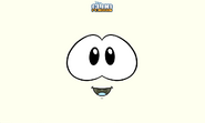 A White Puffle Background.