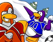 As seen in issue 140 of the Club Penguin Times, along with the Blue Football Jersey