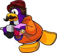 As seen in issue 361 of the Club Penguin Times, along with the Jam Cap and a Custom Hoodie