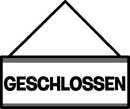 German "closed"
