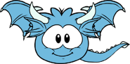Puffle Draón Azul en el Juego