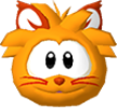 Orange cat 3d icon