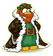 As seen in the A Humbug Holiday Costume Trunk, along with the Ghost of Today