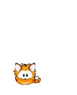 An Orange Tabby Cat Puffle digging