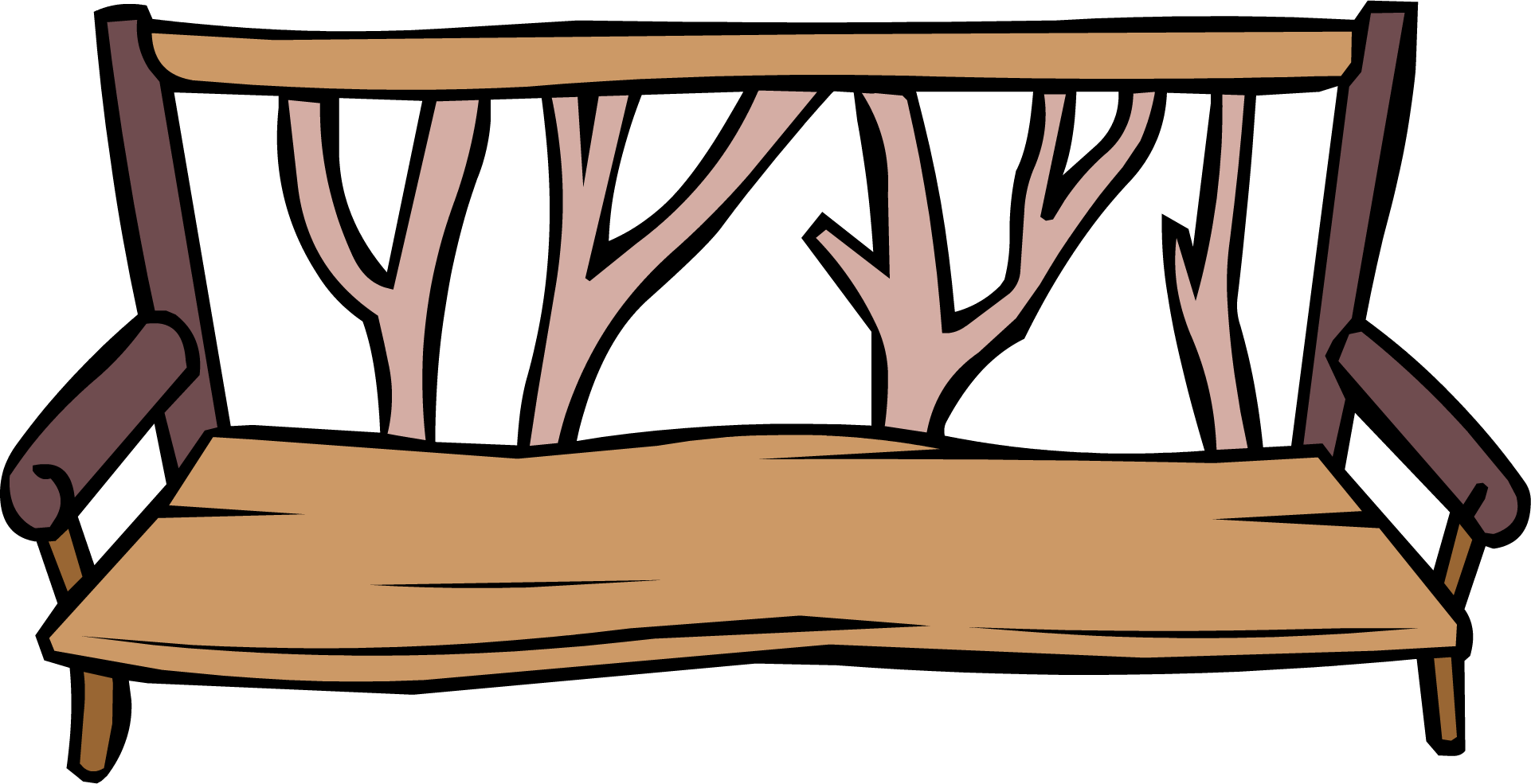 Log Bench | Club Penguin Wiki | Fandom