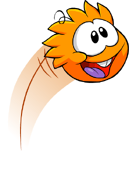 Another Orange Puffle jumping