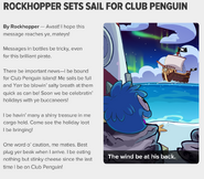 The support story of issue #529 of the Club Penguin Times