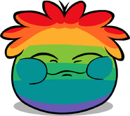 An eating Rainbow Puffle