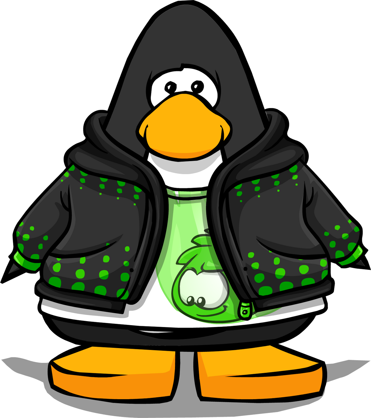 Black hoodie club penguin cheap