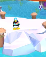 Pingüino usándolo.